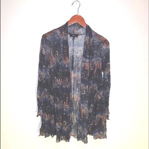 Comfy USA Sheer Open Cardigan